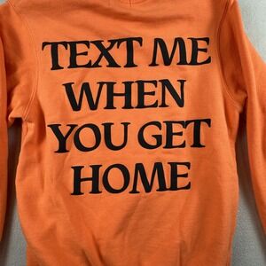 Lonely Ghost Sweatshirt Mens Medium Text Me When You Get Home Pullover Crewneck